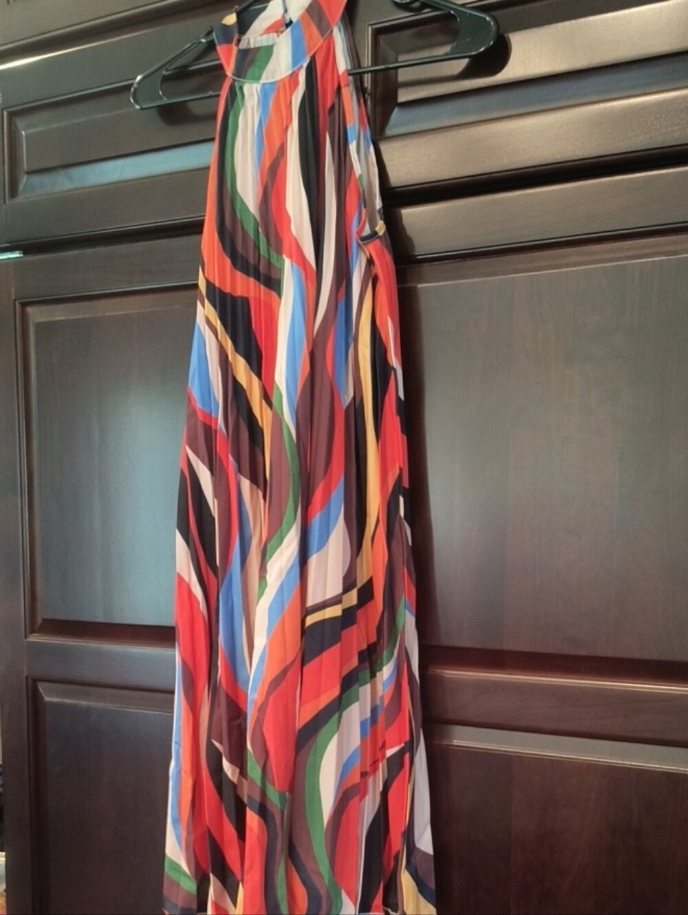 Women’s Multicolor Pleated Maxi Skirt